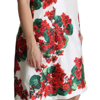 Multicolor Floral Shift Knee Length Dress