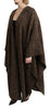 Brown Cape Blazer Coat Wool Blend Jacket