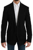 Black Formal Jacket Slim Fit Blazer