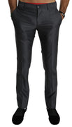 Wool Gray Dress Formal Trouser Men Pants