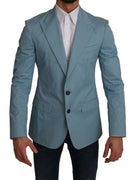 Blue Slim Fit Coat Jacket MARTINI Blazer