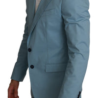 Blue Slim Fit Coat Jacket MARTINI Blazer