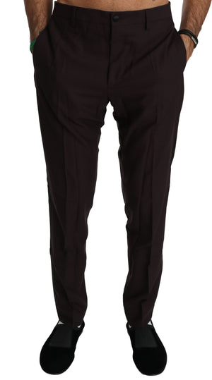 Brown Dress Formal Trouser Mens Wool Pants