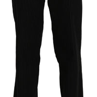 Black High Waist Flared Trouser Cotton Pant