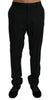 Black Slim Dress Formal Trouser Wool Pants