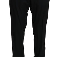 Black Slim Dress Formal Trouser Wool Pants