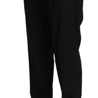 Black Slim Dress Formal Trouser Wool Pants