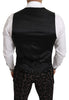 Black Floral Shawl 3 Pieces Shiny  Suit