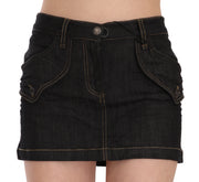 Denim Cotton Stretch Casual Mini Skirt