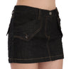 Denim Cotton Stretch Casual Mini Skirt