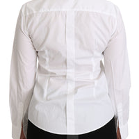 White Collared Long Sleeve Polo Shirt