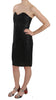 Black Leather Sheath Bodycon Gown  Dress