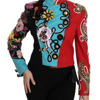 Coat Crystal Floral Baroque Sicily  Jacket