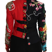 Coat Crystal Floral Baroque Sicily  Jacket