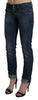 Blue Washed Low Waist Skinny Denim Slim Trouser