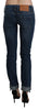 Blue Washed Low Waist Skinny Denim Trouser