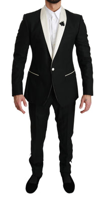 Black Wool Royal Bee 2 Piece MARTINI Suit