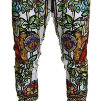 Multicolor Napolean Print Track Trouser Pants