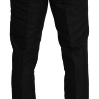 Black Wool Skinny Formal Trouser Pants