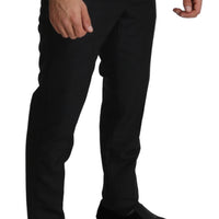 Black Wool Skinny Formal Trouser Pants