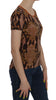 Snake Skin Print Short Sleeve Top T-shirt