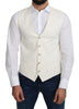 Off-White Cotton Silk Formal Coat Vest