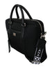 Black Laptop Office Briefcase Men Leather Borse Bag