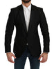 Black Slim Fit Coat Jacket MARTINI Blazer