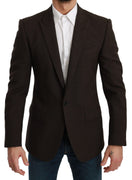 Brown Slim Fit Coat Jacket MARTINI Blazer