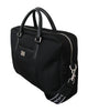 Black Briefcase Messenger Crossbody Shoulder Laptop Bag