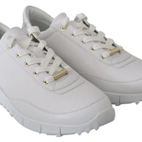 Monza White Leather Sneakers