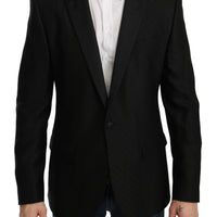 Black Slim Fit Coat Jacket MARTINI Blazer