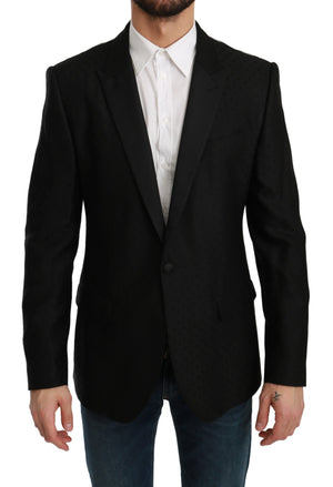 Black Slim Fit Coat Jacket MARTINI Blazer