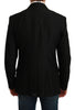 Black Slim Fit Coat Jacket MARTINI Blazer