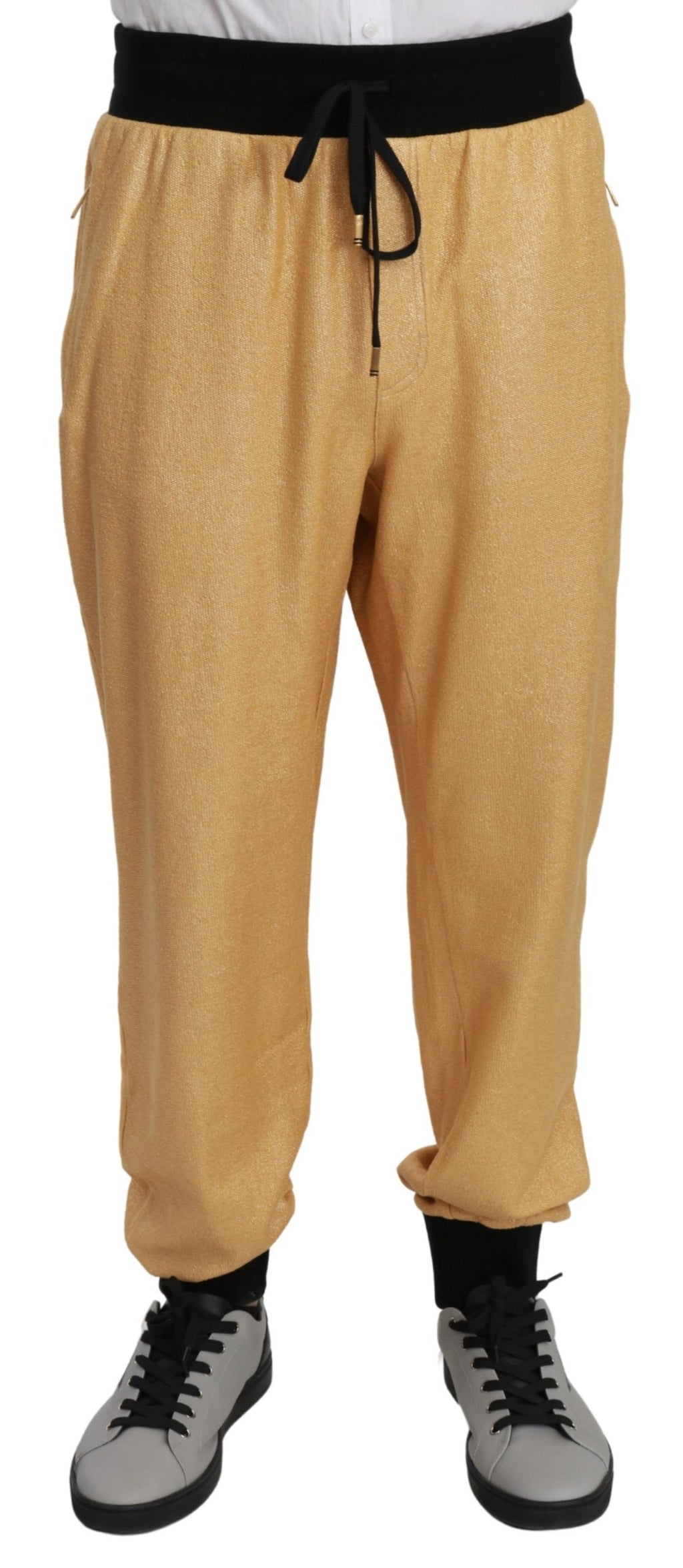 Gold Year Of The Pig Cotton Mens Pants