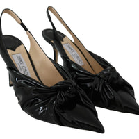 Annabell 85 Black Patent Leather Pumps