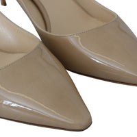 Romy 60 Nude Leather Pumps