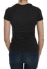 Black Hearts Print Short Sleeve Casual Shirt Top