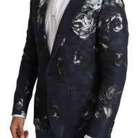 Blue Floral Slim Fit MARTINI Blazer