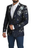 Blue Floral Slim Fit MARTINI Blazer