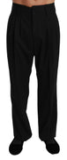 Black Formal Dress Trouser Wool Pants