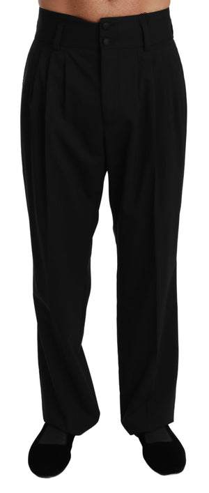 Black Formal Dress Trouser Wool Pants