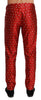 Red Crystal Formal Dress Trouser Pants