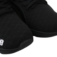 Black Polyester Christopher Sneakers Shoes