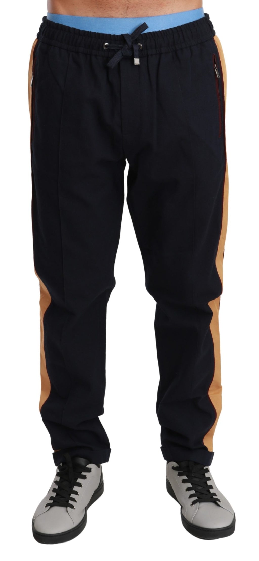 Blue Sweatpants Casual Trouser Cotton Pants