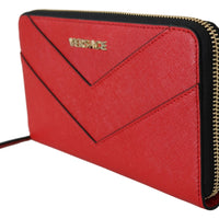 Zip Around Leather Wallet