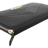 Zip Around Leather Wallet