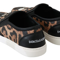 Leather Leopard #dgfamily Loafers Shoes