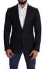 Black Wool Slim Fit Men Coat NAPOLI  Blazer