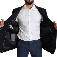 Black Wool Stretch Men Coat MARTINI Blazer